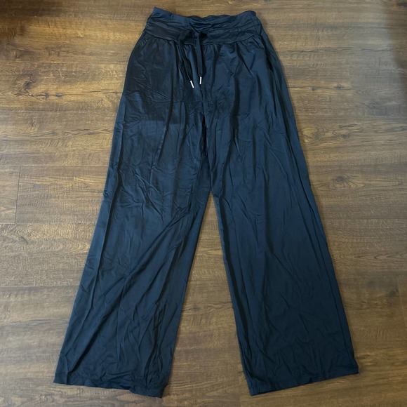 Halara High Waisted Drawstring Side Pocket Wide Leg Cool Touch Pants L - Picture 3 of 8